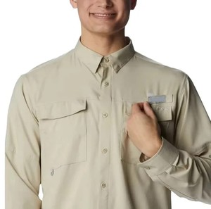 Nouvelle Arrivée Personnalisée Chemise de Pêcheur à Manches Longues pour Homme, 100% Coton 180g, Séchage Rapide, Protection UPF 50, Imprimé Numérique, Boutonnée avec Poches 2026 - Product Image 5