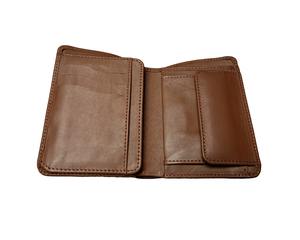 Porte-cartes en cuir véritable personnalisé léger de haute qualité pour hommes Porte-cartes Poche portefeuille Mini Smart Slim Porte-monnaie en cuir - Product Image 1