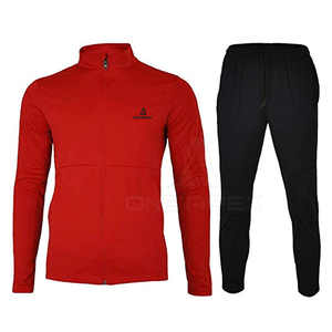 Vêtements de sport professionnels personnalisés 100% en polyester, combinaison de jogging pour la course à pied, survêtements imprimés, ensemble de 2 pièces - Product Image 1