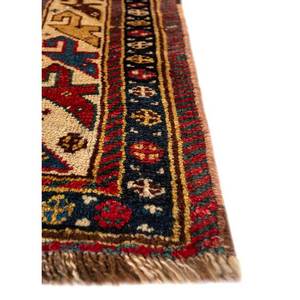 Alfombra de Lana Anudada a Mano Azul Aalam con Patrón Geométrico para Sala de Estar, Rectangular 9x12, Diseño Abstracto Tipo Rompecabezas -PAEM-408 para Uso Doméstico - Product Image 4