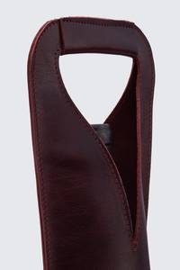 Couverture de bouteille de vin en cuir véritable élégant de qualité supérieure sac cadeau de protection anti-poussière WBL-0059 de panier de Logo personnalisé pour - Product Image 2