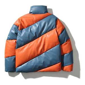 Abrigo acolchado de invierno de alta calidad con logotipo personalizado, ropa de calle, chaqueta de plumón Prient de gran tamaño para hombre - Product Image 3