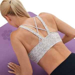 Sujetador deportivo de mujer de Spandex 80% de nailon 20% de alta calidad premium de fábrica para gimnasio Fitness - Product Image 5