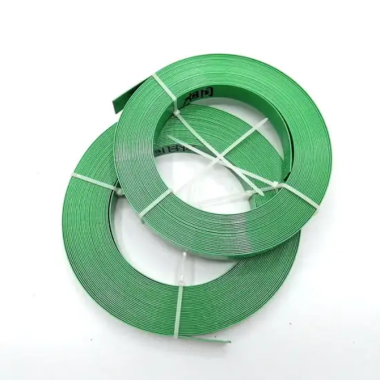 Ihracat kaliteli makine Polyester plastik Polyester bant rulo yeşil ambalaj yüzey ambalaj kayış Zeal polimerler