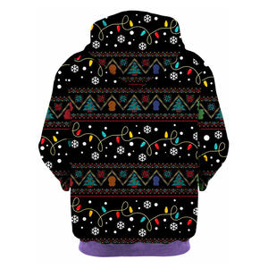 Sudadera con Capucha Unisex Informal de Alta Calidad a Bajo Precio con Diseños Navideños Estampados y Bordados 2025 - Product Image 2