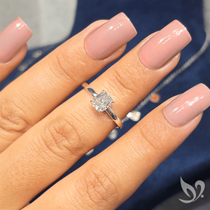 Bague solitaire en diamant de laboratoire certifié IGI, taille coussin allongée 1 carat, en or blanc 18 carats, pour fiançailles et anniversaire - Product Image 3