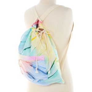 Joy Tie Dye Transformer Bag Custom <b>Beach</b> <b>Towel</b> With Zipper <b>Pocket</b> Sand Free Bath <b>Towel</b> Logo Customized Print 100% Cotton Rainbow - Product Image 2