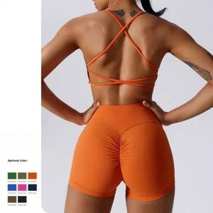 Fabricante de ropa deportiva de lujo Entrenamiento Ropa deportiva de dos piezas Gimnasio Fitness Conjuntos Mujeres Conjunto de yoga sin costuras - Product Image 6
