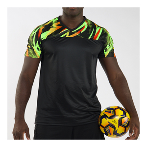 Camiseta de club de fútbol transpirable versión de ventilador uniforme deportivo con estampado de efecto para entrenamiento de fútbol - Product Image 3