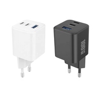 Chargeur GaN Mini 100W en Gros, PD PPS 2USB-C+1USB-A, Chargeur Rapide Multiport Compatible avec Ordinateur Portable, iPad, iPhone, Prise EU