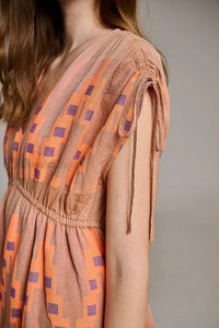 Vestido largo estampado para mujer, Túnica acampanada, escote en V, sin mangas, hombros anchos y cortos, vestidos informales para primavera y otoño para mujer - Product Image 3