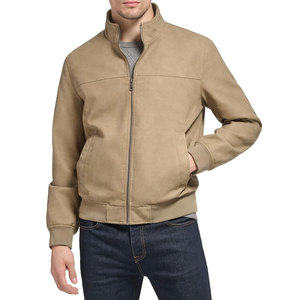 Chaquetas de bombardero de hombre de alta calidad de diseño personalizado 2025 transpirables con decoración de bolsillo con cuello levantado chaqueta con logotipo personalizado para hombre - Product Image 1