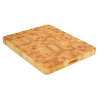 Nieuw rechthoekig snijplank van eikenhout met eindnerfstructuur, 1,5 cm dik, milieuvriendelijk, vaatwasserbestendig, merk SANIYA HANDICRAFT