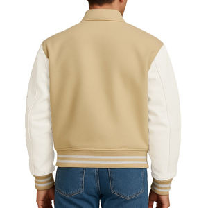 Haute Qualité Laine Poitrine En Cuir Manches Chenille Broderie Patchs Hommes Personnalisé Baseball Collège Letterman Varsity Veste Pour Hommes - Product Image 5