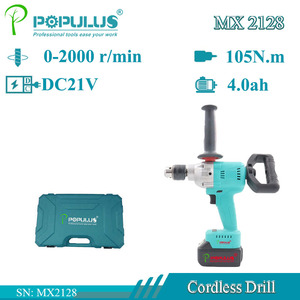 IPOPULUS 21V Powerful Professional Rechargeable 850W High <strong>Power</strong> 2000rpm 105N <strong>Torque</strong> Electric Drill <strong>Tools</strong> - Product Image 2