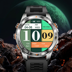 Montre connectée Rogbid avec écran IPS de 1,46 pouce, suivi de la fréquence cardiaque, étanche IP68, montre de sport avec lampe de poche et fonction d'appel - Product Image 4