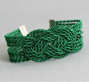 Noeud de corde vert fait à la main Bracelet unisexe de corde de vente chaude Bracelet de marin, Bracelet coustmized - Product Image 1