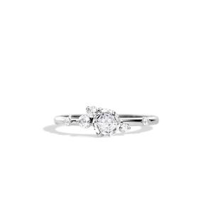 Bague de fiançailles en or massif 14k 18k avec diamant de synthèse certifié IGI, taille coussin allongée, pour femme - Product Image 2