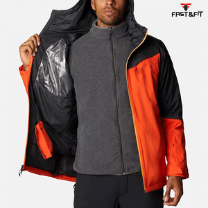 Transpirable cómodo de manga larga al aire libre cortavientos impermeable chaqueta de lluvia chaqueta de nieve nuevo diseño al por mayor chaqueta de concha suave - Product Image 2