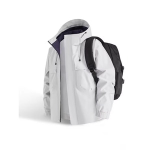 Veste softshell légère pour homme, doublée en polaire, imperméable, à capuche, résistante à l'eau et respirante - Product Image 6