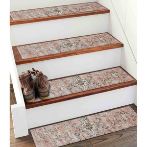 Tapis imprimé aux tons doux - Design moderne, lavable en machine, épais, Gobelin - Product Image 5