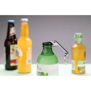 Porte-clés et mousquetons promotionnels durables RCS, tire-bouchon en zinc et porte-clés - Product Image 2
