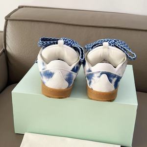 Chaussures de sport de luxe haut de gamme Lan personnalisables à lacets dégradés bleus pour hommes et femmes, idéales pour le printemps - Product Image 2