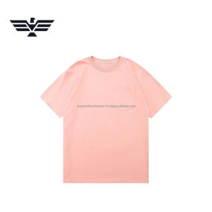 T-shirt pour homme à manches courtes, coupe ajustée, couleur unie personnalisée |   T-shirt en coton premium à col rond |   Pochette avant en tissu teint, anti-rétrécissement, 210g - Product Image 1