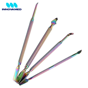 Herramienta de Arte de uñas de acero inoxidable de doble extremo, producto de alta calidad, empujador de estilo más nuevo de INNOVAMED, empujador de cutículas de uñas ecológico - Product Image 4