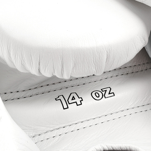 Guantes de boxeo ganadores blancos de alta calidad Guantes de boxeo profesionales Suministro de fabricante de cuero genuino - Product Image 6