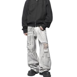 Jeans Rotos Personalizados para Hombre, Estilo Urbano, Ajustados, Modernos, de Mezclilla Suave, Cómodos, Pedidos al por Mayor, Precio de Fábrica - Product Image 5