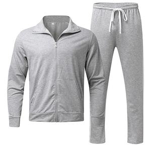 Ensemble de survêtement deux pièces imprimé pour femmes noires Veste et pantalon de survêtement à fermeture éclair complète 100% coton polaire Fitness Training Jogging Wear - Product Image 1