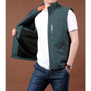 Gilet en cuir sans manches livraison gratuite imperméable coupe-vent Camping sport formel hommes chasse motocycliste vêtements d'extérieur de luxe - Product Image 2