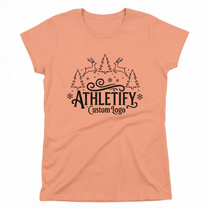 Camiseta Deportiva de Manga Corta con Cuello Redondo para Mujer, de Algodón y Mezcla Transpirable de 180g, para Uso Casual - Product Image 1