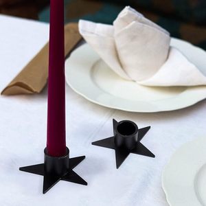 High Finished Good Quality <b>Black</b> Powder Coating Metal in Iron Candle Holder Home Decorative <b>Candlestick</b> Candle Stand - Product Image 6