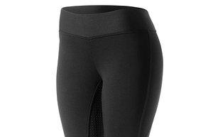 เลกกิ้งกีฬาลำลองผู้หญิงคุณภาพสูง น้ำหนักเบา ระบายอากาศได้ดี เอวสูง สีพื้น ปรับแต่งโลโก้ได้ ไซส์พลัส - Product Image 2