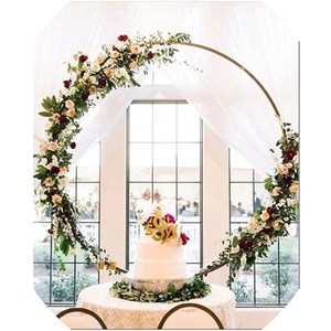 Arch gâteau support fait à la main forme ronde décoratif mariage table grande taille Metakl décoratif gâteau support européen élégant - Product Image 3