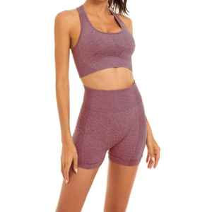 บราและกางเกงโยคะเอวยางยืดแบบกลับด้านได้ชุดเล่นกีฬาน้ำหนักเบามีขนาด XL และ XXL - Product Image 3