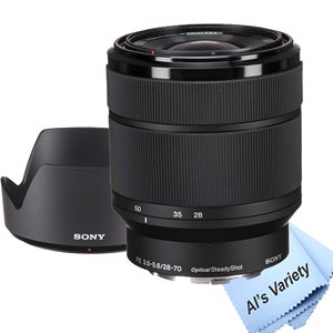 Cámara Digital sin Espejo A7 III Negra Renovada con Lente de 28-70 mm, Tarjeta de 32 GB, Estuche para Trípode, Paquete de 18 Piezas que Incluye Más Accesorios - Product Image 6