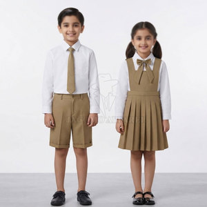 Collection de vêtements scolaires fabriqués en usine pour garçons et filles, en tissu mélangé polyester et avec choix de tailles. - Product Image 3