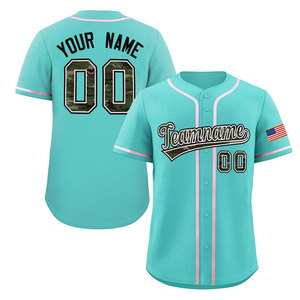 Maillot de baseball rayé avec maillot de baseball à manches courtes au look athlétique classique avec col en V - Product Image 5