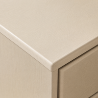 Table de toilette moderne en chêne massif avec armoire latérale extensible, bureau de maquillage de luxe minimaliste avec tiroirs pour chambre à coucher
