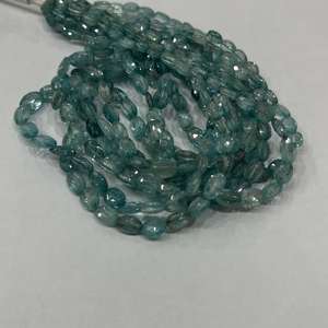 ลูกปัดรูปไข่เซอร์คอนสีฟ้าธรรมชาติคุณภาพอัญมณีเพทายสีฟ้าลูกปัดรูปไข่ทำด้วยมือจำนวนมากสินค้าจำนวนมาก - Product Image 4