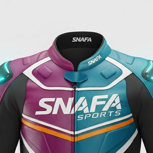 Veste en cuir pour motard de haute qualité à prix de gros, logo personnalisé, vêtements d'hiver, veste en cuir pour moto avec marquage personnalisé - Product Image 6