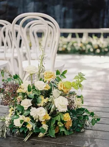 ช่อกุหลาบเทียมตกแต่งงานแต่งงานดอกไม้ประดิษฐ์สำหรับตกแต่งบ้านช่อดอกไม้ประดิษฐ์สำหรับตกแต่งงานแต่งงานและของขวัญจำนวนมาก - Product Image 2