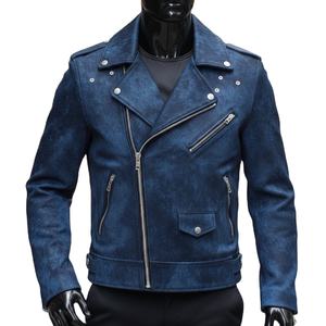 Chaqueta de invierno exclusiva de cuero genuino con pelo, chaqueta premium vintage de piel de vaca. - Product Image 1