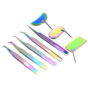 Pinzas profesionales para extensión de pestañas curvadas, pinzas de aislamiento de 12cm, aplicación compacta de pestañas, agarre antideslizante ligero - Product Image 6