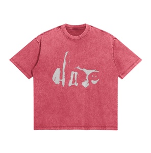 เสื้อยืดคอตตอน 100% วินเทจ ล้างสีแล้ว พิมพ์ลายกราฟิก ทรงโอเวอร์ไซส์ สำหรับผู้ชาย สไตล์เรโทร แคชชวล สตรีทแวร์ ผลิตเสื้อยืดวินเทจ ล้างสีแล้ว - Product Image 5