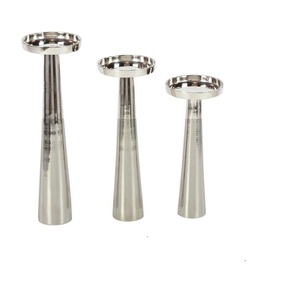 Luxury Shiny <b>Candle</b> <b>Holder</b> Nickel Plated Metal T Light <b>Candle</b> <b>Holders</b> Set of 3 Unique Design Home Creative Luxury <b>Candle</b> Stands - Product Image 1