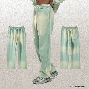 Pantalons de survêtement unisexes vintage délavés à l'acide, teinture pigmentée personnalisée, molleton lourd, coupe ample et décontractée, streetwear, vêtements de détente, vente en gros OEM - Product Image 4
